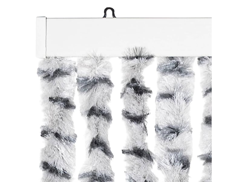  Rideau anti-mouches, moustiquaire gris clair et gris foncé 100x230cm chenille cf43538  - Conforama D