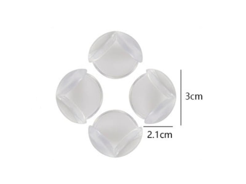  Protection coin de table bébé, protection angle de table avec une super colle améliorée pour tables et coins de meubles 20 pcs  - Conforama B