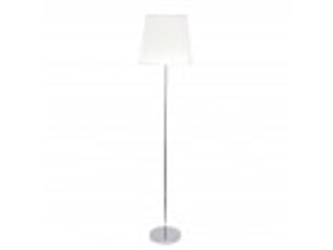Lampadaire fabrilamp maldívas e27 coloris chromé blanc 175 x 40 x 40 cm