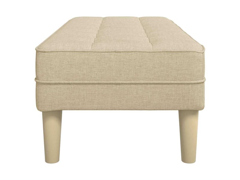  Banc chambre, banc de lit crème 113x57x39 cm tissu  - Conforama E