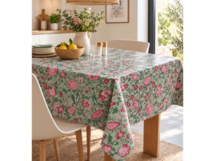 Nappe enduite provençale luberon sauge - 180x250cm - sauge