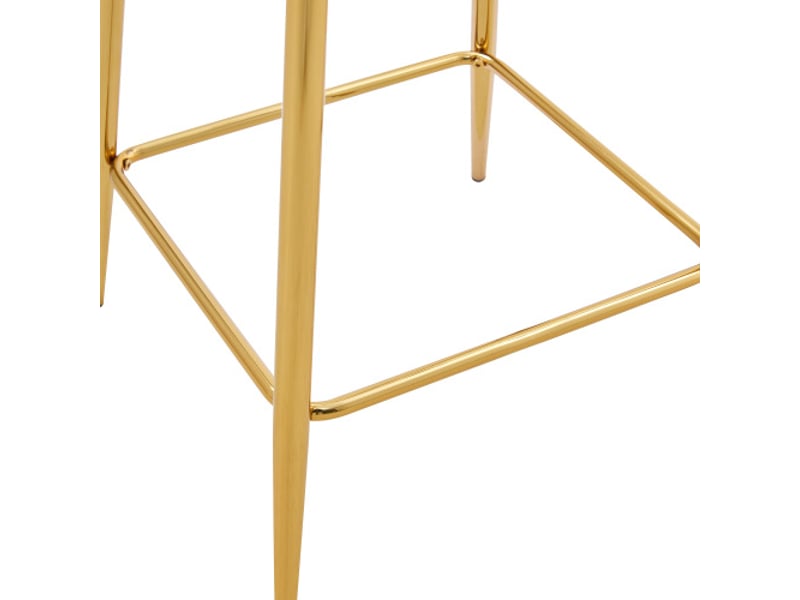 Tabourets de bar transparents, lot 4, cadre métal argentédorénoir, chaises modernes pour cuisinebar  - Conforama E