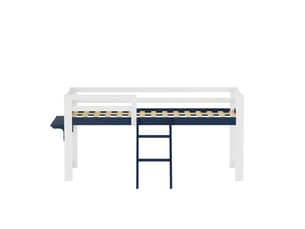Lit mezzanine 90x200 cm coloris blanc