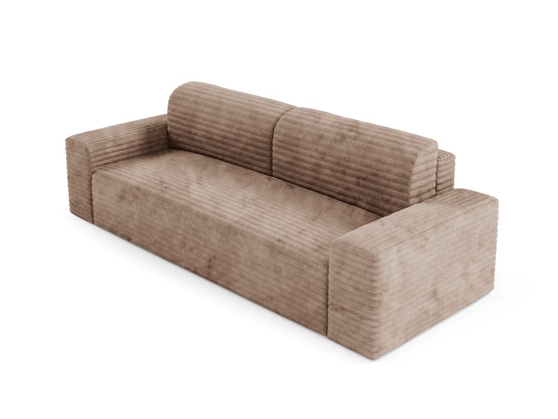 Canapé coco avec fonction de couchage couleur : tilia beige - Conforama D