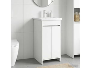 Meuble de salle de bain avec évier blanc 42x40x84.5 cm shl3024