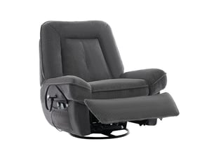 Fauteuil relax électrique  <strong>MODFU</strong> Velours côtelé gris