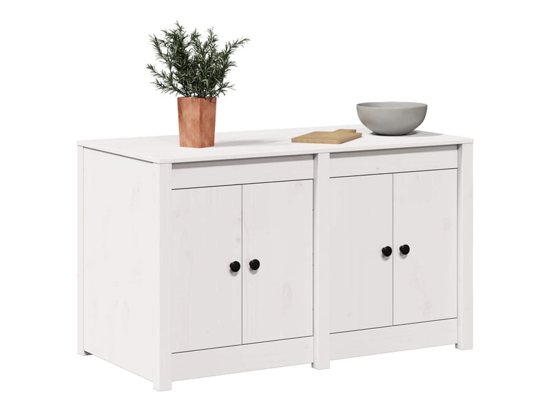 Meuble de rangement, armoire de cuisine avec étagère meppel blanc 106x55x64cm - Conforama C