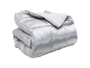 Duvet d'hiver - couette 155 x 220 cm 450 gm² argenté