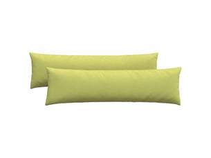Lot de 2 coussins de canapé, coussins décoratifs tissu vert clair 145 x 40 cm cf58972