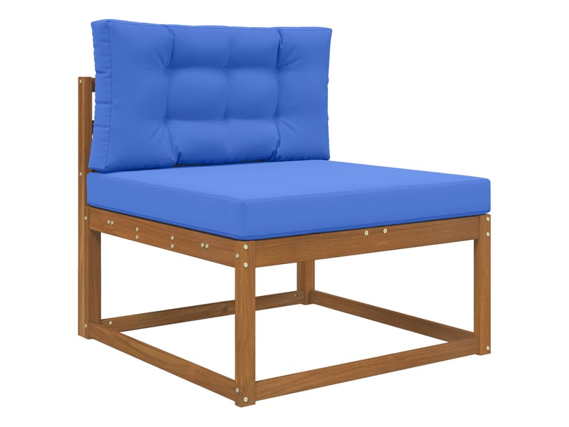  Coussin de canapé d'extérieur, coussin de chaise polyester bleu royal 80 x 80 cm cf54039  - Conforama C