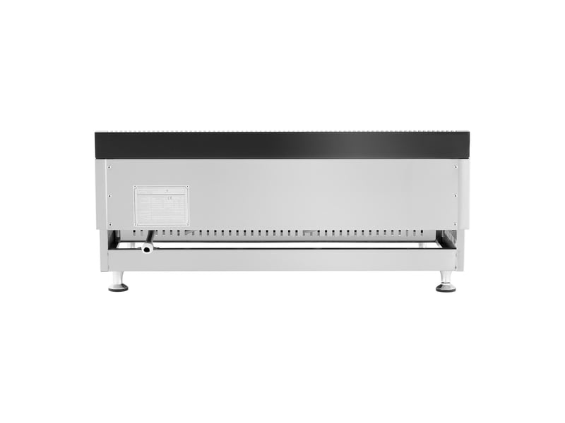  Plancha à gaz naturel en inox grill professionnel 75 cm 2 zones de cuisson 2 x 3 100 watts (plaque 74,5 x 40 cm, 20 mbar, gaz naturel, 50 - 300 °c, lisse, évacue la graisse) 14_0004036  - Conforama D