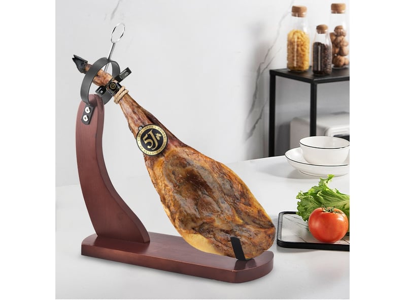 Support à jambon 38x17x43cm – noyer  - Conforama E