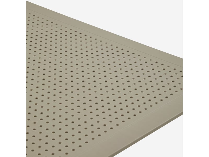  Table carrée pour intérieur et extérieur 80x80 cm mazzara del vallo - gris tourterelle  - Conforama C