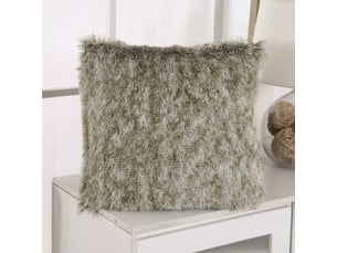Coussin carré en tissu beige 42x42 cm