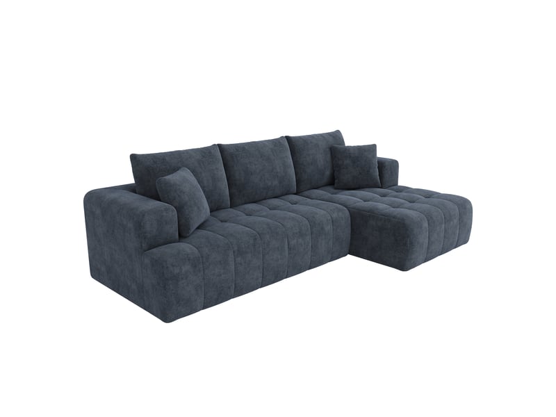  Canapé d'angle modulable sans armature nuage bleu - chenille 3-4 places - sans montage  - Conforama W