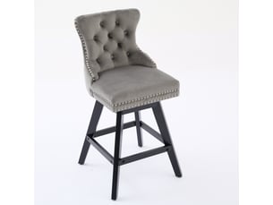 tabouret de bar assise réglable en hauteur  PANGIVO W3223P403724 - gris