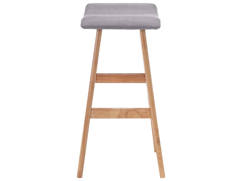  Lot de 2 tabouret de bar, chaise de bar gris clair tissu shl57468  - Conforama D