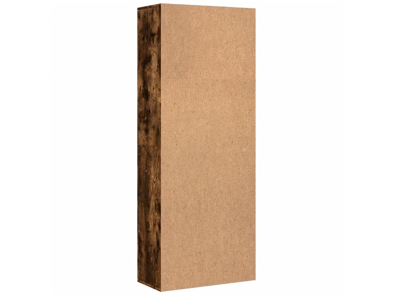  Buffet haut, meuble de rangement salon chêne fumé 70x35x180 cm bois d'ingénierie  - Conforama E