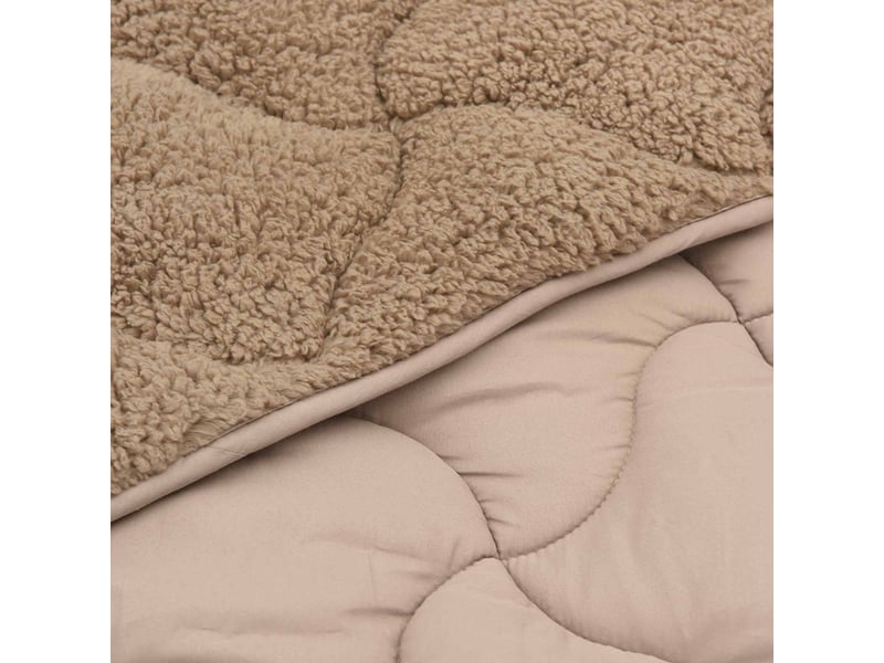  Couette - duvet d'été 220 x 240 cm été taupe respirant  - Conforama E