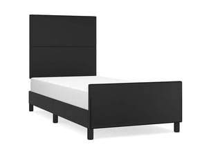 Lit simple 100x200 cm    coloris noir