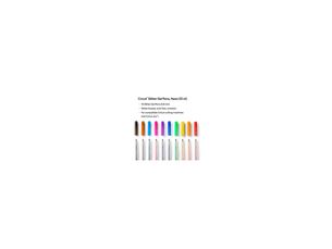 Stylos encre gel paillete arc en ciel 10 couleurs 0,8 mm pour machine de decoupe
