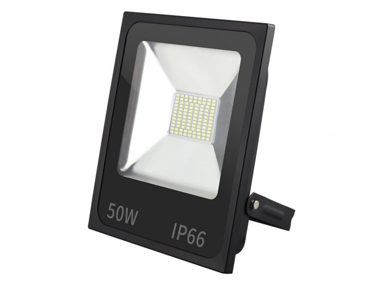  Fabrilamp dacita projecteur led extérieur 50 w, 4 500 lm, 6500 k, ip66, noir 147380509 - Conforama A