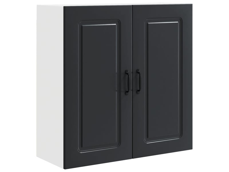  Meuble mural de cuisine | armoire de cuisine noir 80x31x80cm shl865  - Conforama A