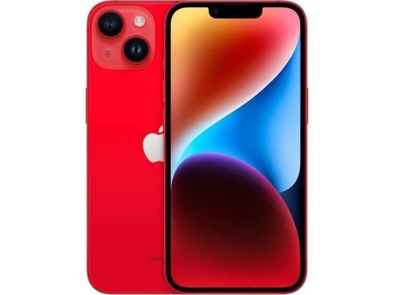  Smartphone iphone 14 esim 128gb (product)red reconditionne tres bon etat 5g ecran 6,1 super retina xdr  - Conforama A