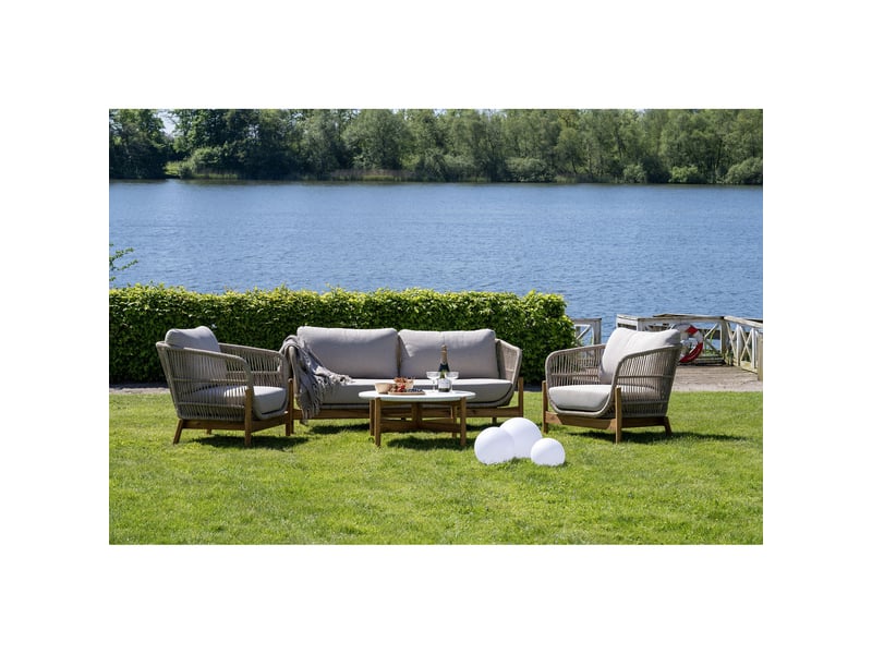  Lifton — set de 3 sphères led solaires de jardin en 3 tailles, blanches, ip44  - Conforama C