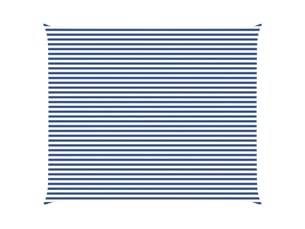 Voile d'ombre - voile d'ombrage - voile parasol bleu et blanc 6 x 5 m 100 % polyester oxford