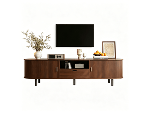 Meuble tv coloris naturel 175 cm