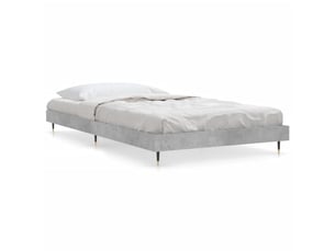 Lit simple 100x200 cm    coloris gris