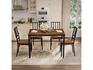 Ensemble table rectangulaire  4 chaise(s)  <strong>STILVORA</strong> <strong></strong> 
