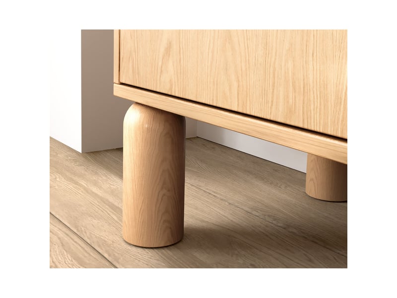  Selsey sanden - meuble tv - 120 cm - chêne bookmatch Sanden - Conforama E