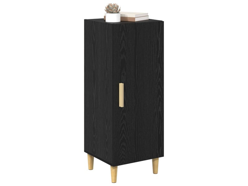  Buffet - bahut - meuble de rangement chêne noir 34,5 x 34 x 90 cm bois d'ingénierie  - Conforama C
