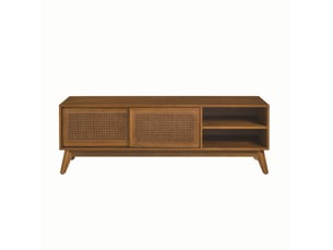 Meuble tv coloris bois foncé 150 cm   