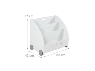 Bibliotheque coloris  blanc  HELLOSHOP 26  - 42 cm x 62 cm