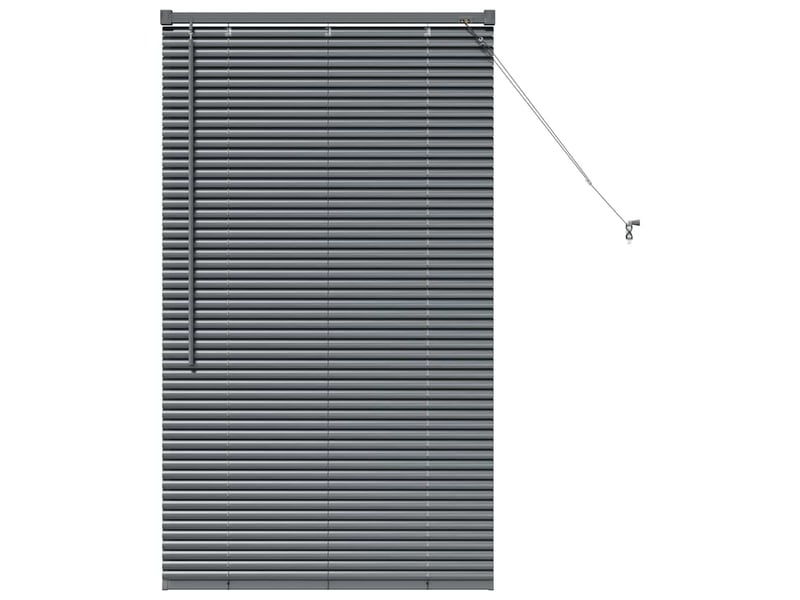  Store vénitien, store de fenêtre gris foncé 130 x 75 cm 25 mm aluminium cf47882  - Conforama A