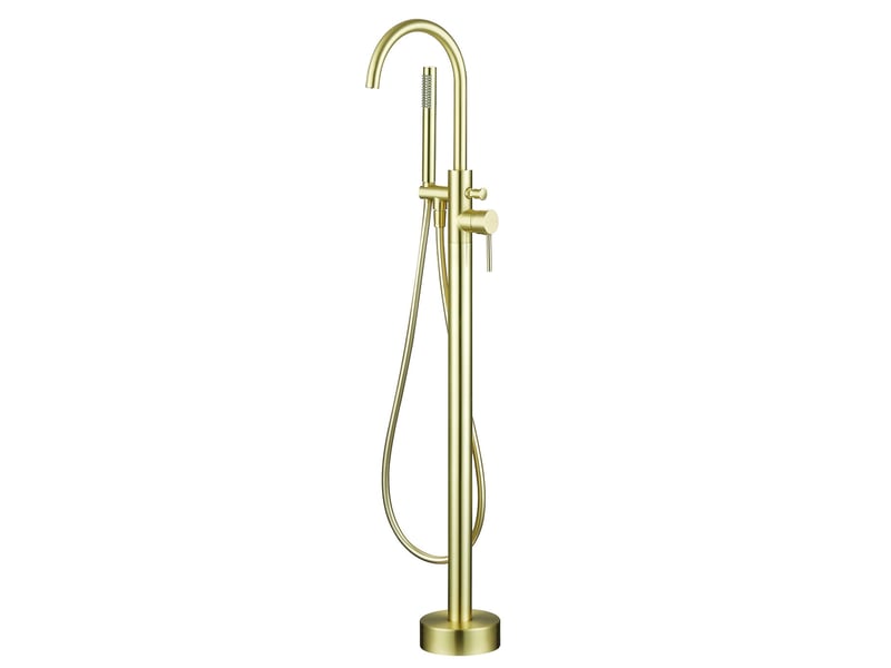  Robinet mitigeur baindouche sur pied debrio or brossé  - Conforama E