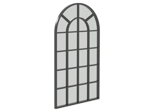 Miroir  à fixer coloris noir <strong></strong>  <strong></strong> - 70 cm x 70 cm
