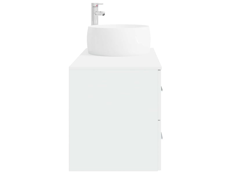  Ensemble de mobilier de salle de bain 2 pc blanc cf63984  - Conforama D