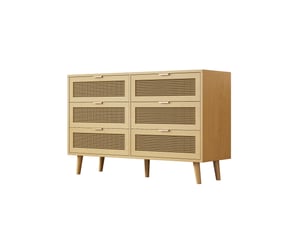 Commode 6 tiroir(s)    ULQENI  coloris bois clair largeur 120 cm