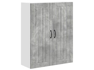 Meuble mural de cuisine, armoire de cuisine gris béton 80x31x100cm shl9621
