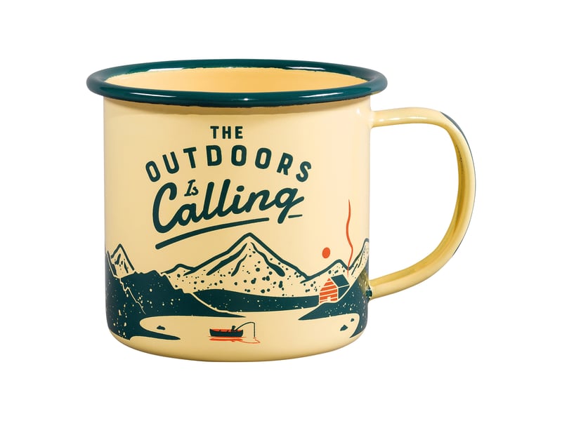 Gentlemen's hardware gen321 tasse en émail, 325 ml, beige, vert, 325 ml - Conforama A