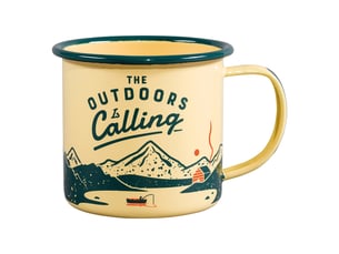 Gentlemen's hardware gen321 tasse en émail, 325 ml, beige, vert, 325 ml
