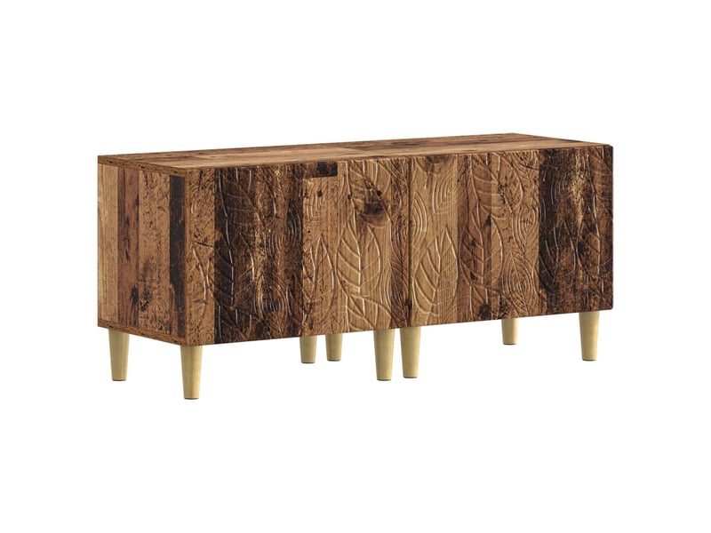  Ensemble de 3 meubles tv - banc tv - meuble de rangement led delft bois ancien  - Conforama D