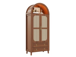 Armoire 2 porte(s) battante 2 tiroir(s) REDOM coloris marron largeur 50 cm