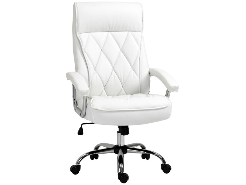 Chaise de bureau velo ergonomique pivotante réglable blanc - Conforama B