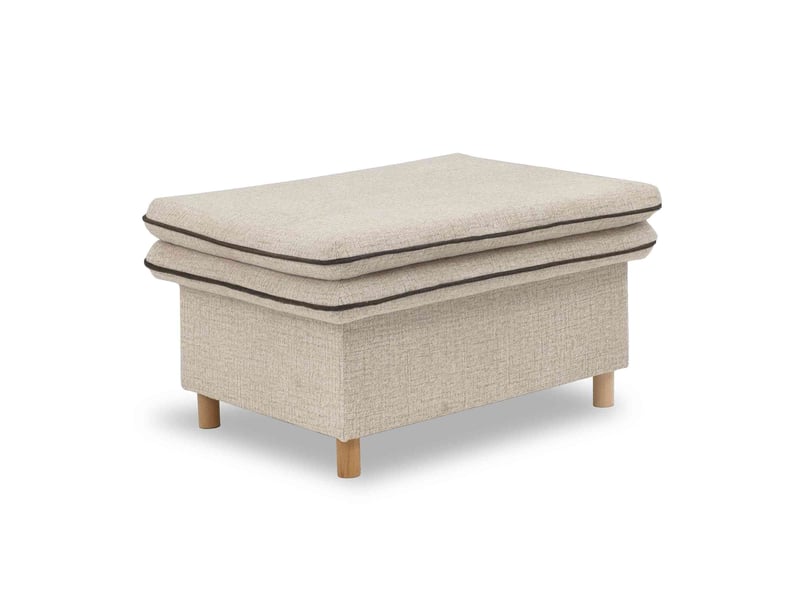  Sam, pouf coffre de rangement, 70x91 cm, beige Sam - Conforama A