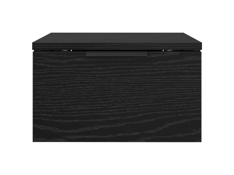 Table de chevet - cabinet de chevet - table de nuit chêne noir 34 x 30 x 20 cm bois d'ingénierie  - Conforama E